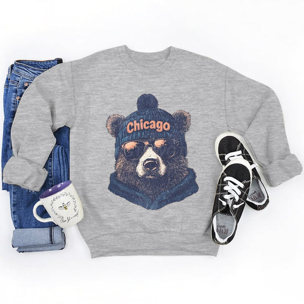 Spirit Animal Football Graphic Sweatshirts - City Animal Sports Pullover